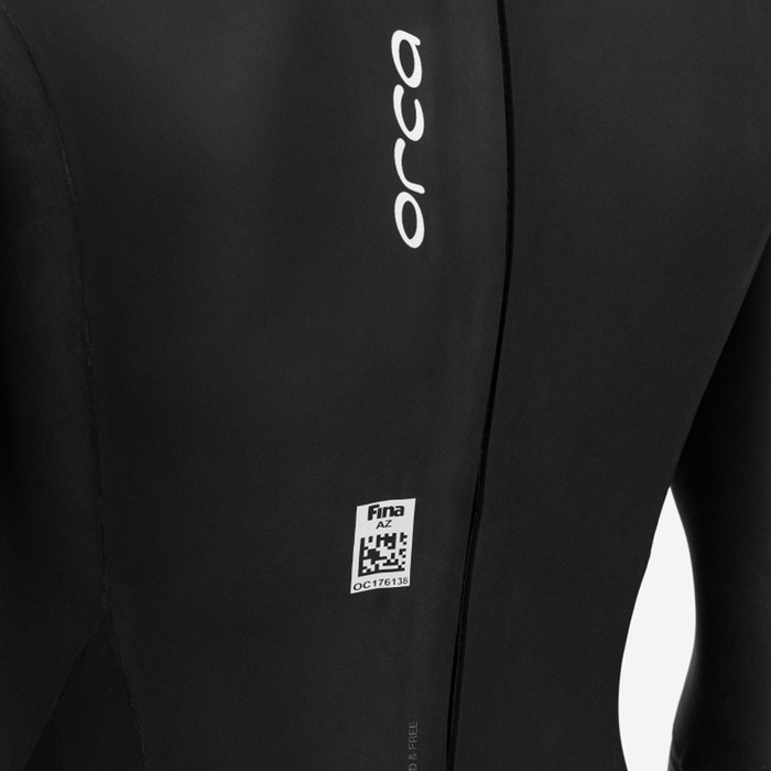 2024 Orca Hommes Zeal Perform Open Water Swim Back Zip Combinaison Noprne NN2F0501 - Black